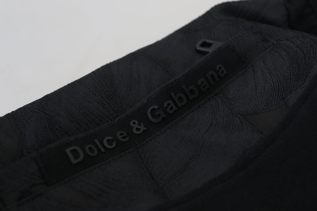 Dolce & Gabbana Black Polyester Skinny Jogger Men Pants - Zeiniez