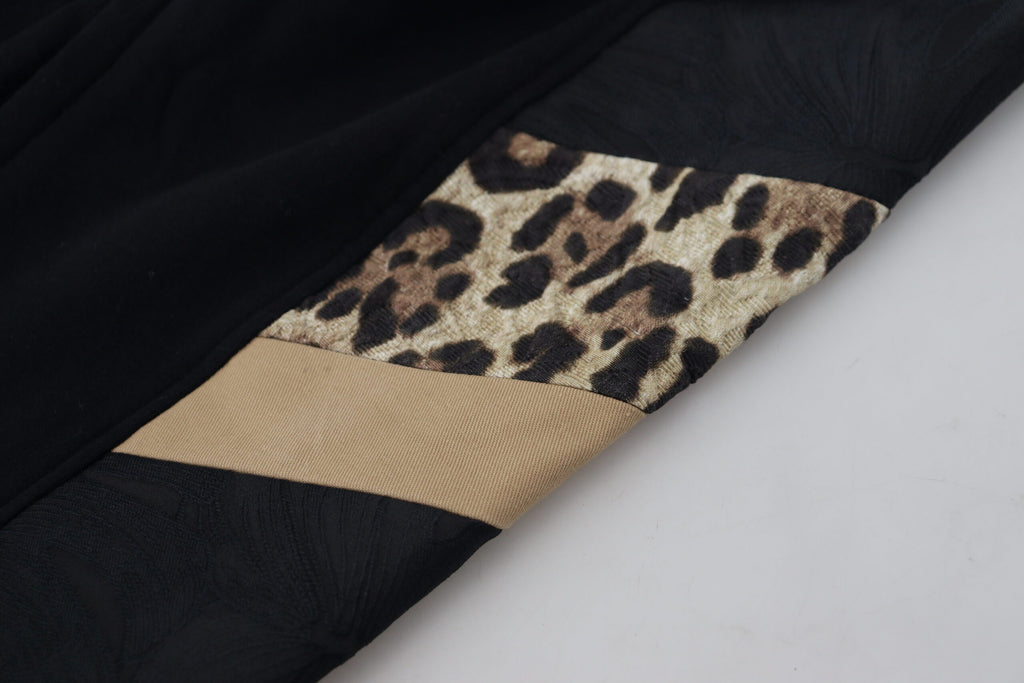 Dolce & Gabbana Black Polyester Skinny Jogger Men Pants - Zeiniez