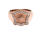 Nialaya Pink Gold 925 Silver Authentic Clear Ring - Zeiniez