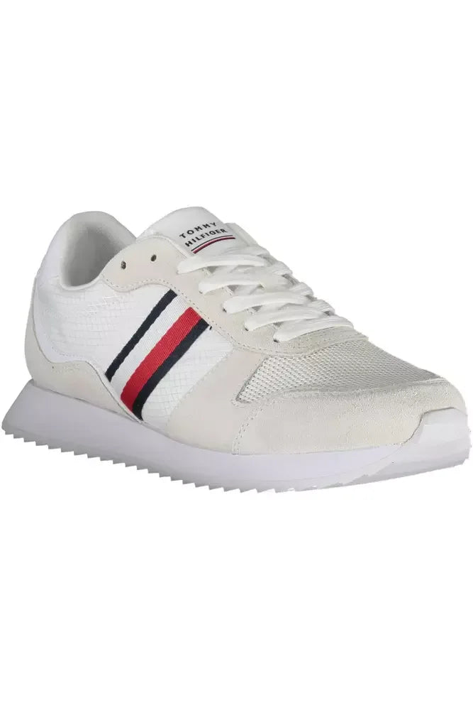 Tommy Hilfiger White Polyester Sneaker - Zeiniez