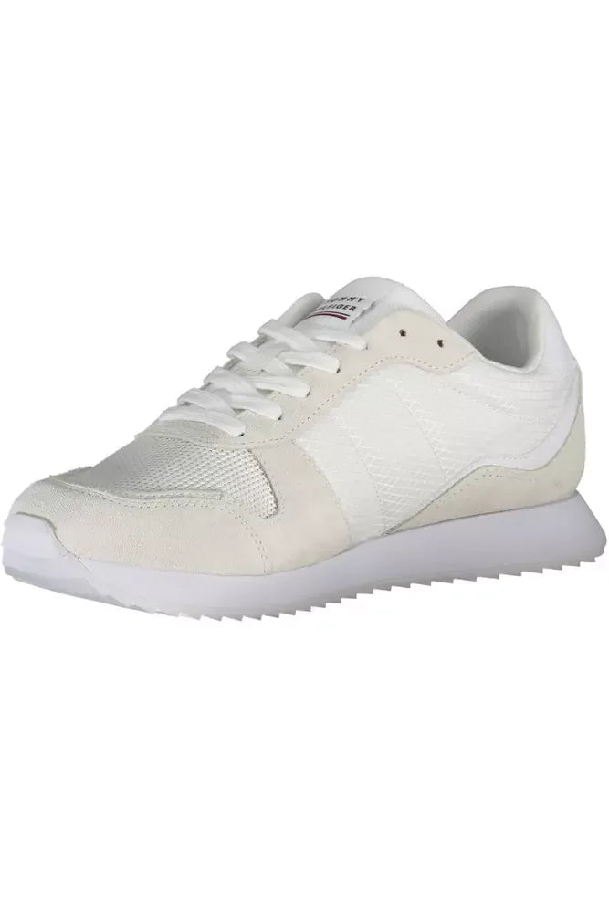 Tommy Hilfiger White Polyester Sneaker - Zeiniez