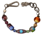 Dolce & Gabbana multicolor Silver Chain Brass Beaded Lobster Clasp Bracelet - Zeiniez