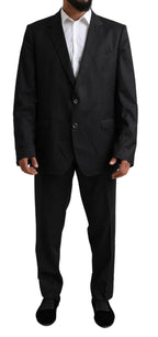 Dolce & Gabbana Black MARTINI Single Breasted 2 Piece Suit - Zeiniez