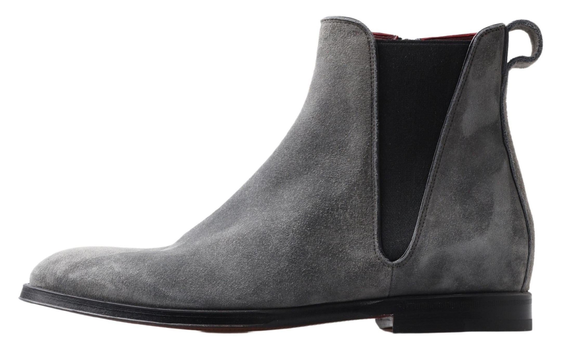 Dolce & Gabbana Gray Leather Men Ankle Boots Shoes - Zeiniez