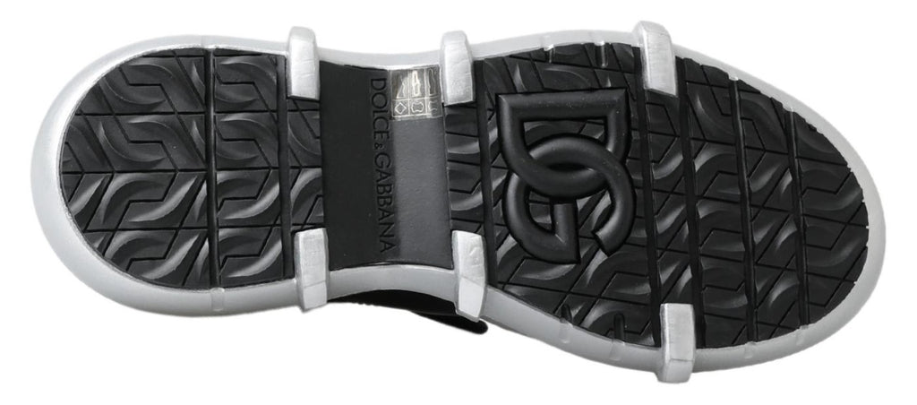 Dolce & Gabbana Black Nylon Galileo High Top Sneakers Shoes - Zeiniez