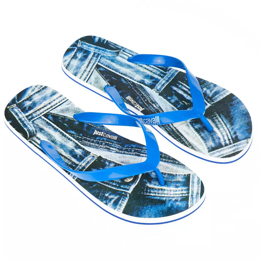 Just Cavalli Light Blue EVA Men Sandal - Zeiniez
