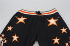 Dolce & Gabbana Black Orange Star Trousers Sport Pants - Zeiniez
