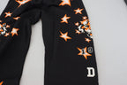 Dolce & Gabbana Black Orange Star Trousers Sport Pants - Zeiniez