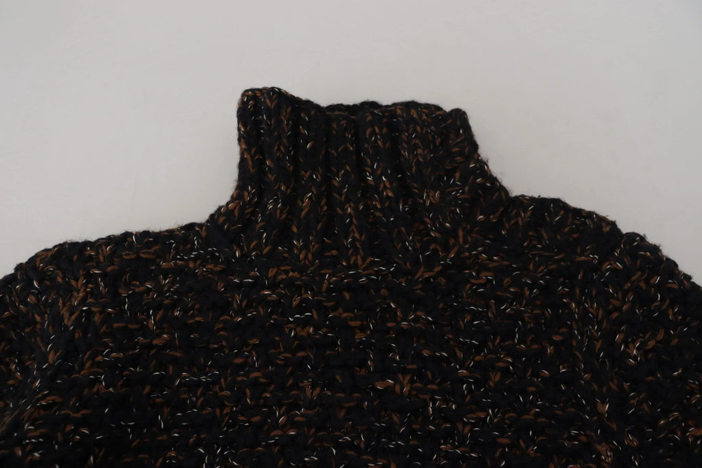 Dolce & Gabbana Brown Fatto A Mano Turtleneck Pullover Sweater - Zeiniez