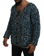 Dolce & Gabbana Blue Button Cardigan Fatto A Mano Sweater - Zeiniez