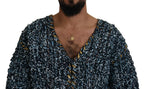 Dolce & Gabbana Blue Button Cardigan Fatto A Mano Sweater - Zeiniez