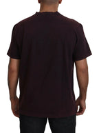 Dolce & Gabbana Bordeaux Crewneck Short Sleeve T-shirt - Zeiniez