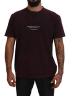 Dolce & Gabbana Bordeaux Crewneck Short Sleeve T-shirt - Zeiniez