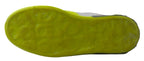 Dolce & Gabbana White Yellow Portofino Leather Sneakers Shoes - Zeiniez