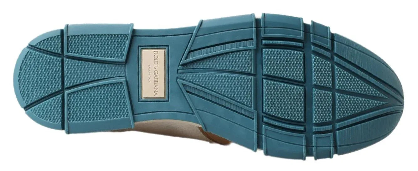 Dolce & Gabbana White Leather Loafers Moccasins Shoes - Zeiniez