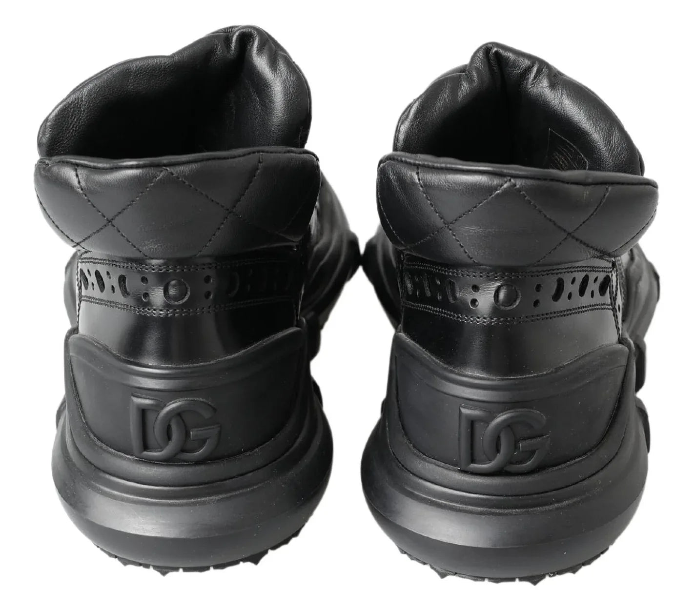 Dolce & Gabbana Black Leather Ankle Casual Boots - Zeiniez