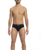 Cavalli Class Black Cotton Men's Underwear Trio Pack - Zeiniez