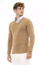 Baldinini Trend Beige Modal Men Sweater - Zeiniez
