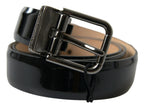 Dolce & Gabbana Black Calf Leather Metal Buckle Men Belt - Zeiniez