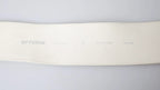 GF Ferre Off White Waxed Cotton Wide Fashion Waistband Belt - Zeiniez