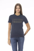 Baldinini Trend Blue Cotton Women T-Shirt - Zeiniez