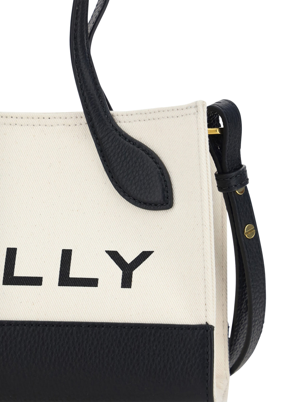Bally White and Black Leather Mini Handbag - Zeiniez