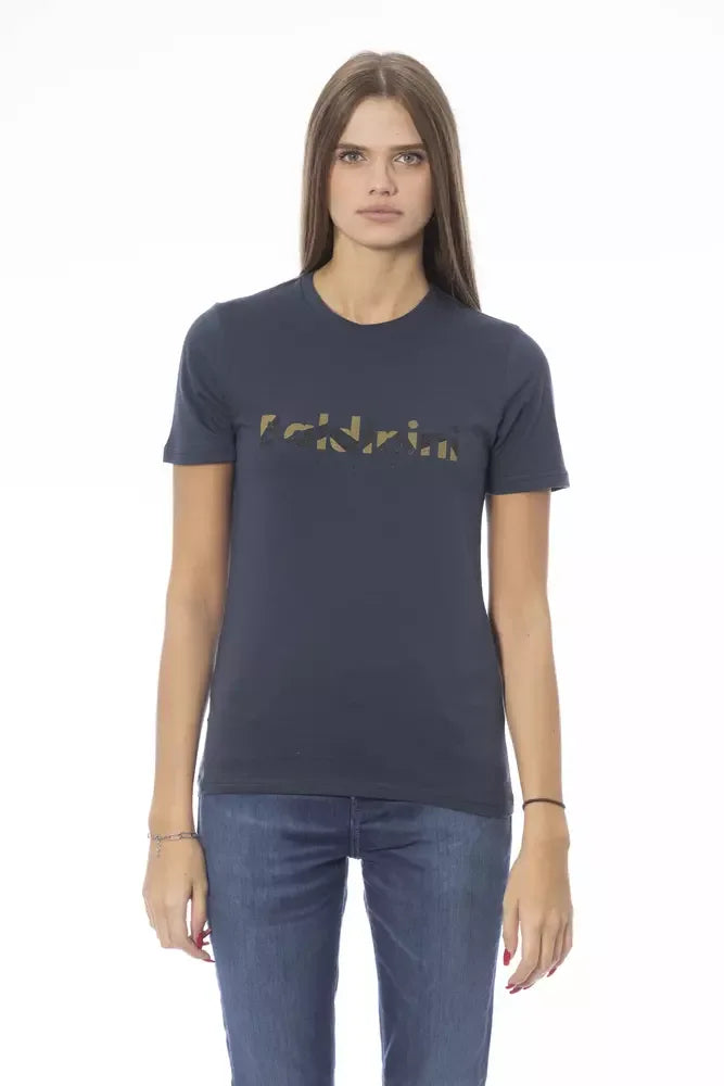 Baldinini Trend Blue Cotton Women T-Shirt - Zeiniez