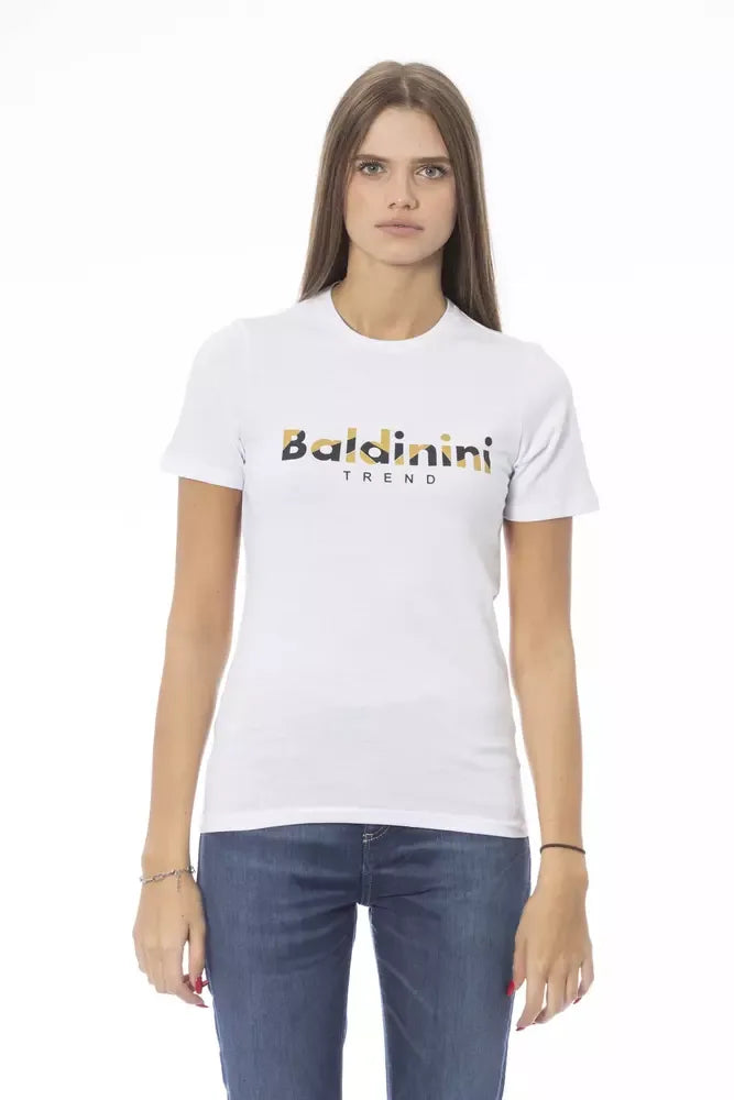 Baldinini Trend White Cotton Women T-Shirt - Zeiniez