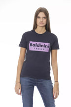 Baldinini Trend Blue Cotton Women T-Shirt - Zeiniez