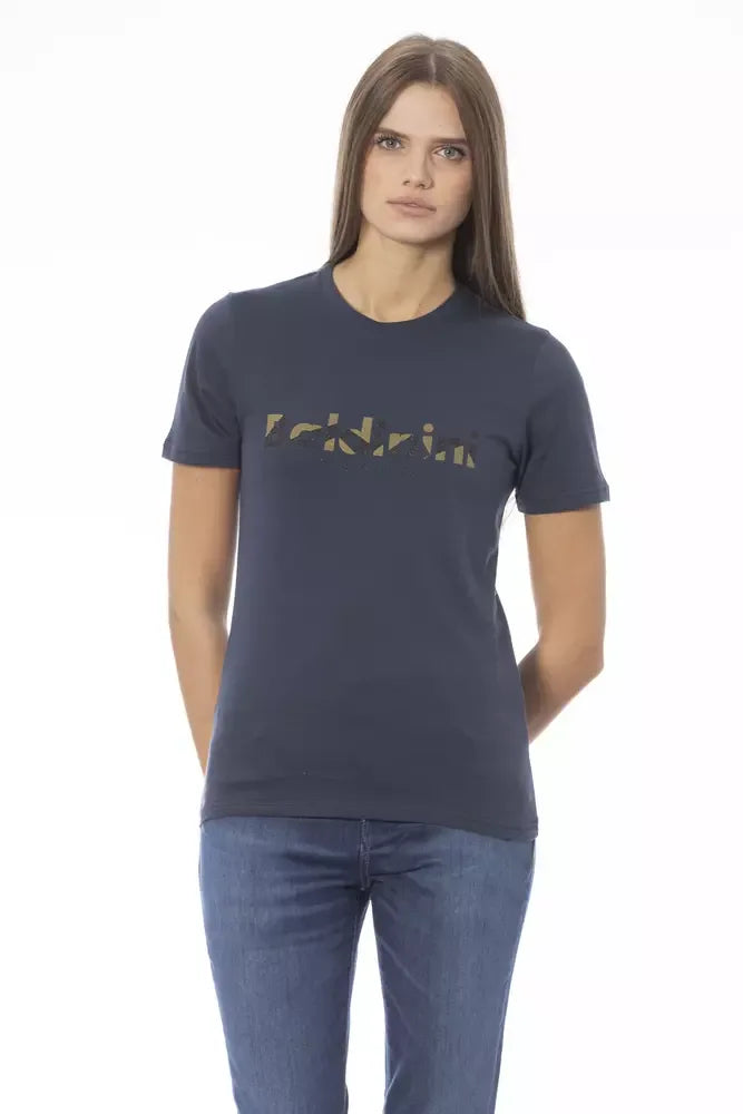 Baldinini Trend Blue Cotton Women T-Shirt - Zeiniez