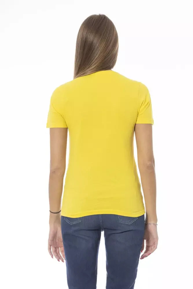 Baldinini Trend Yellow Cotton Women T-Shirt - Zeiniez