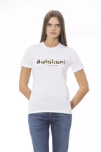 Baldinini Trend White Cotton Women T-Shirt - Zeiniez