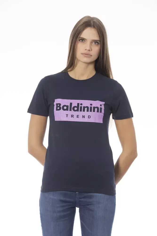 Baldinini Trend Blue Cotton Women T-Shirt - Zeiniez