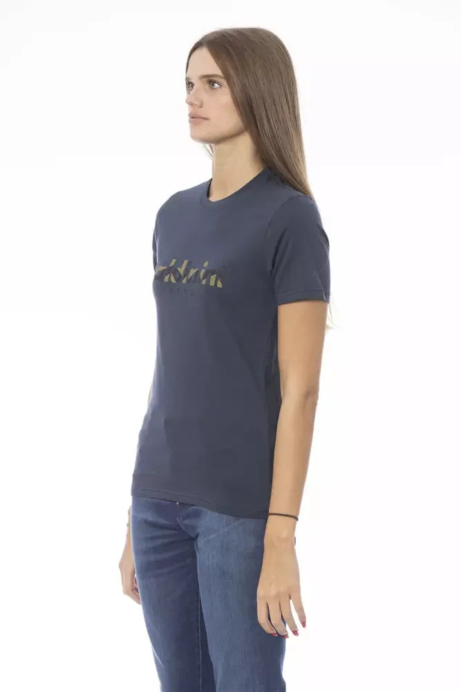 Baldinini Trend Blue Cotton Women T-Shirt - Zeiniez