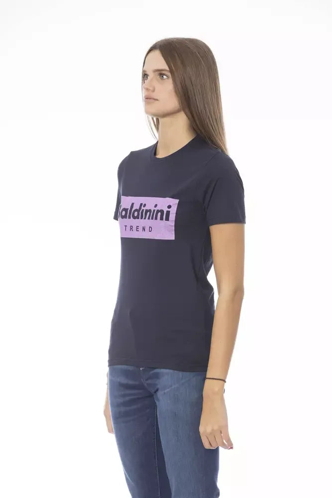 Baldinini Trend Blue Cotton Women T-Shirt - Zeiniez