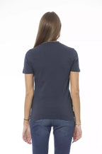 Baldinini Trend Blue Cotton Women T-Shirt - Zeiniez