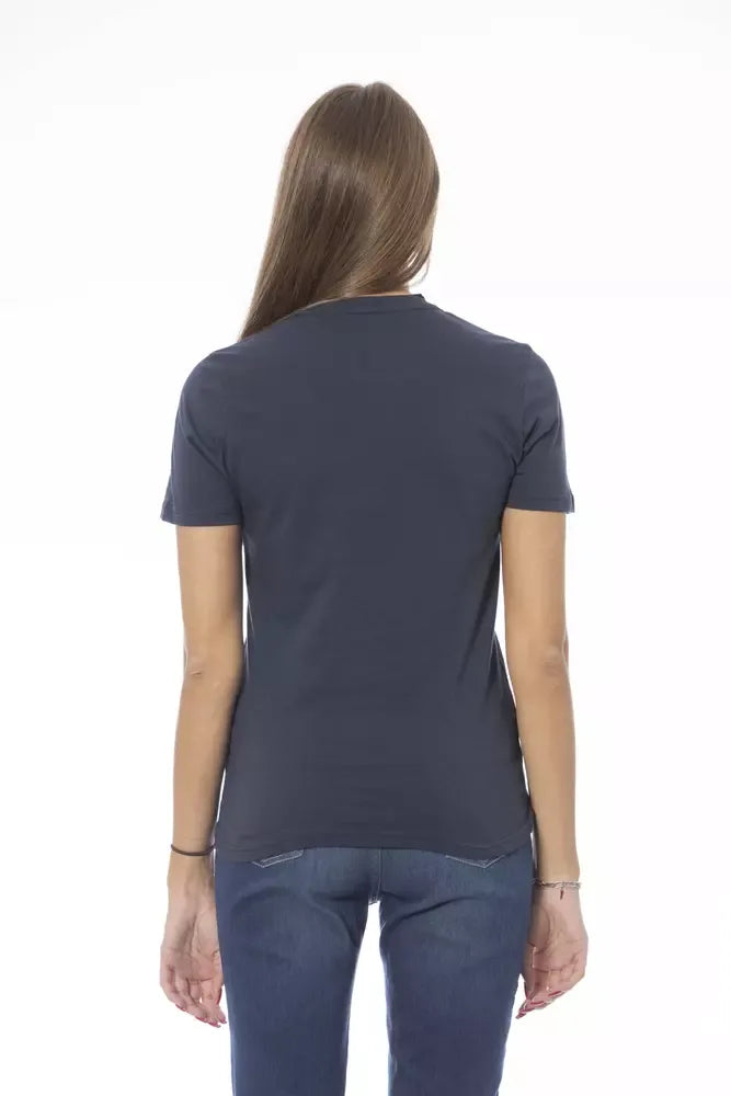 Baldinini Trend Blue Cotton Women T-Shirt - Zeiniez