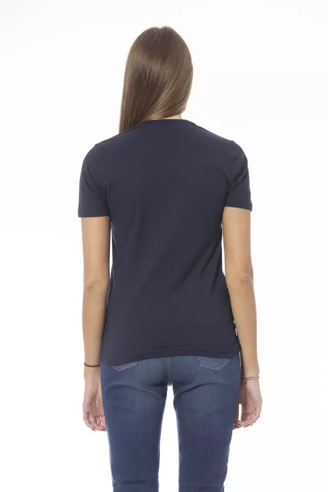 Baldinini Trend Blue Cotton Women T-Shirt - Zeiniez