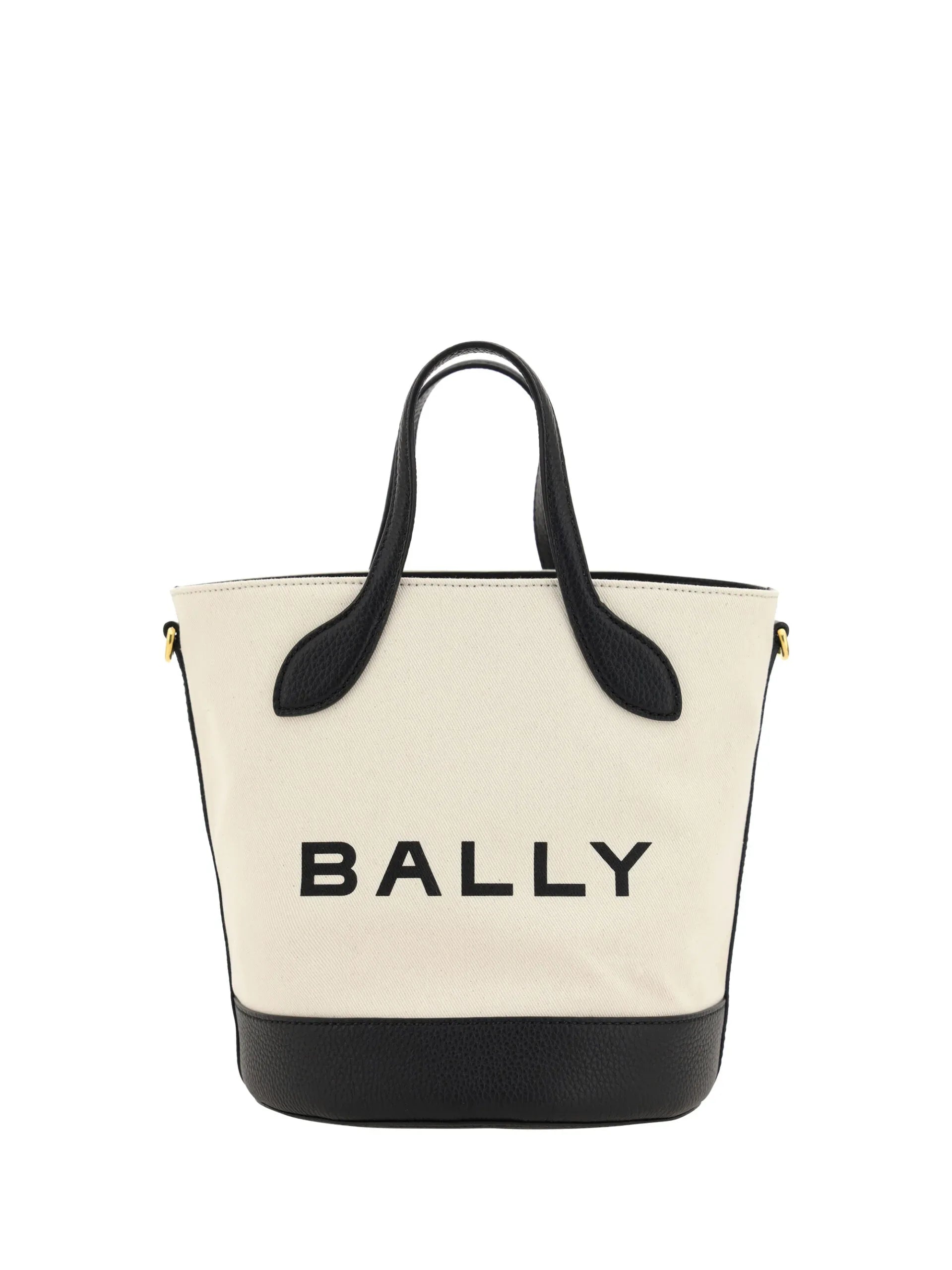 Bally White and Black Leather Bucket Bag - Zeiniez