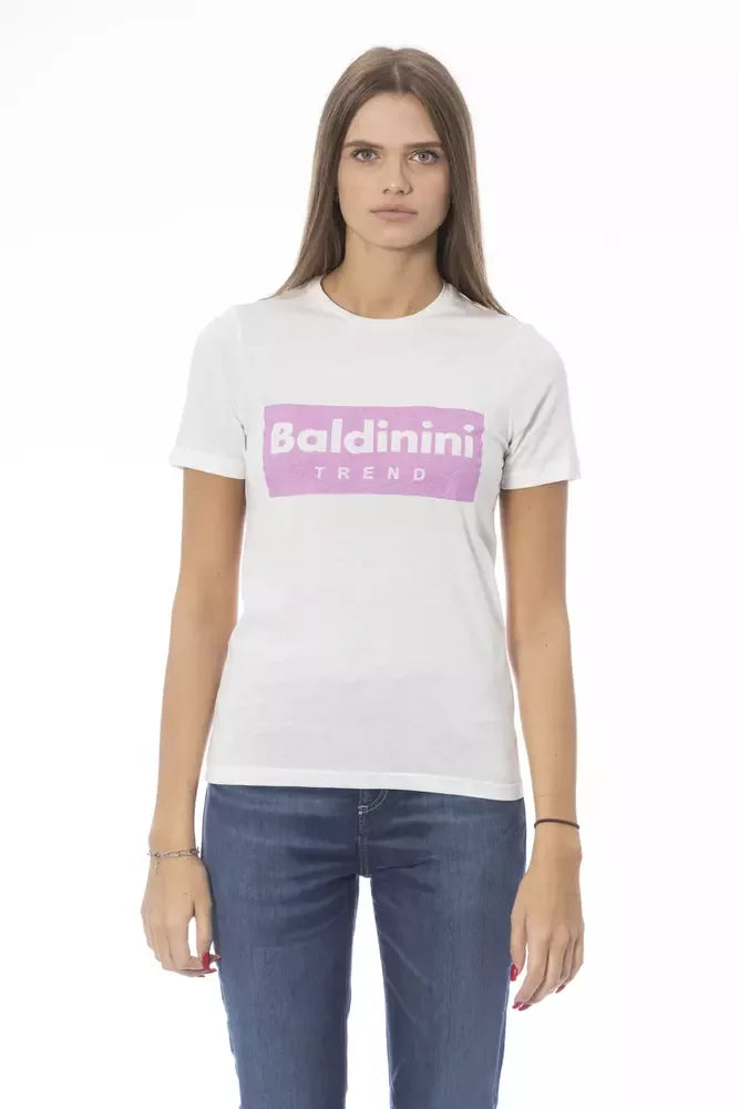 Baldinini Trend White Cotton Women T-Shirt - Zeiniez