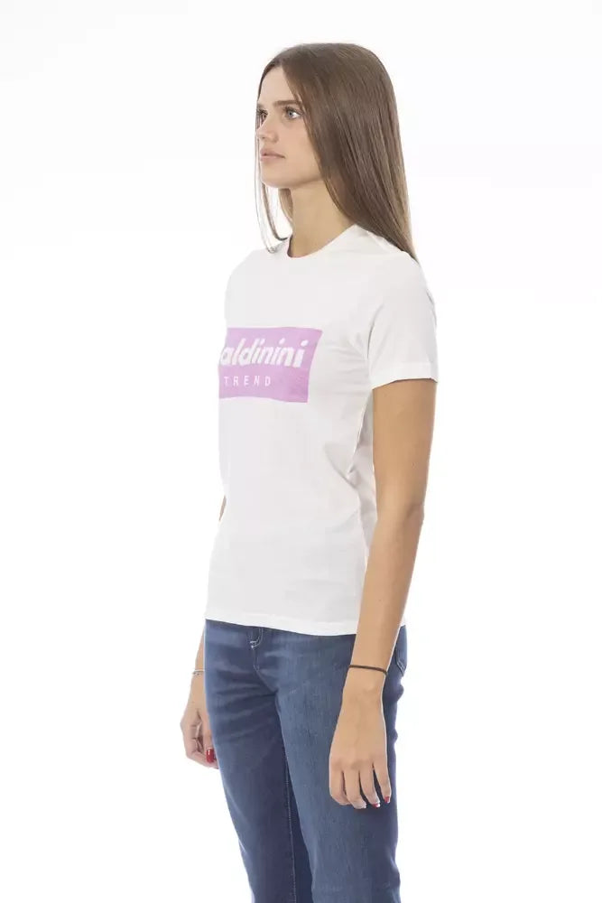 Baldinini Trend White Cotton Women T-Shirt - Zeiniez