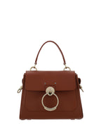 Chloé Brown Calf Leather Tess Handbag - Zeiniez