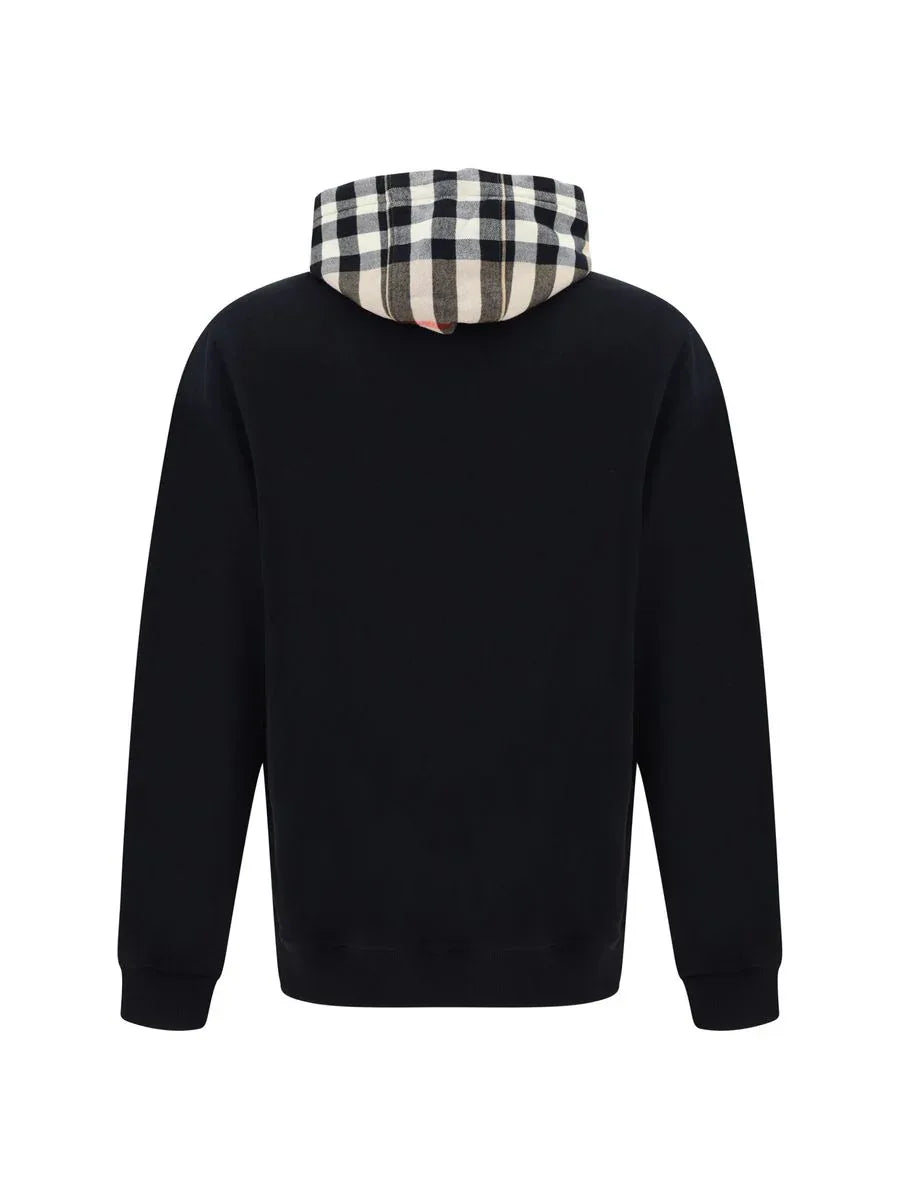 Burberry Black Cotton Samuel Hoodie Sweatshirt - Zeiniez