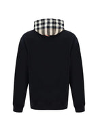 Burberry Black Cotton Samuel Hoodie Sweatshirt - Zeiniez