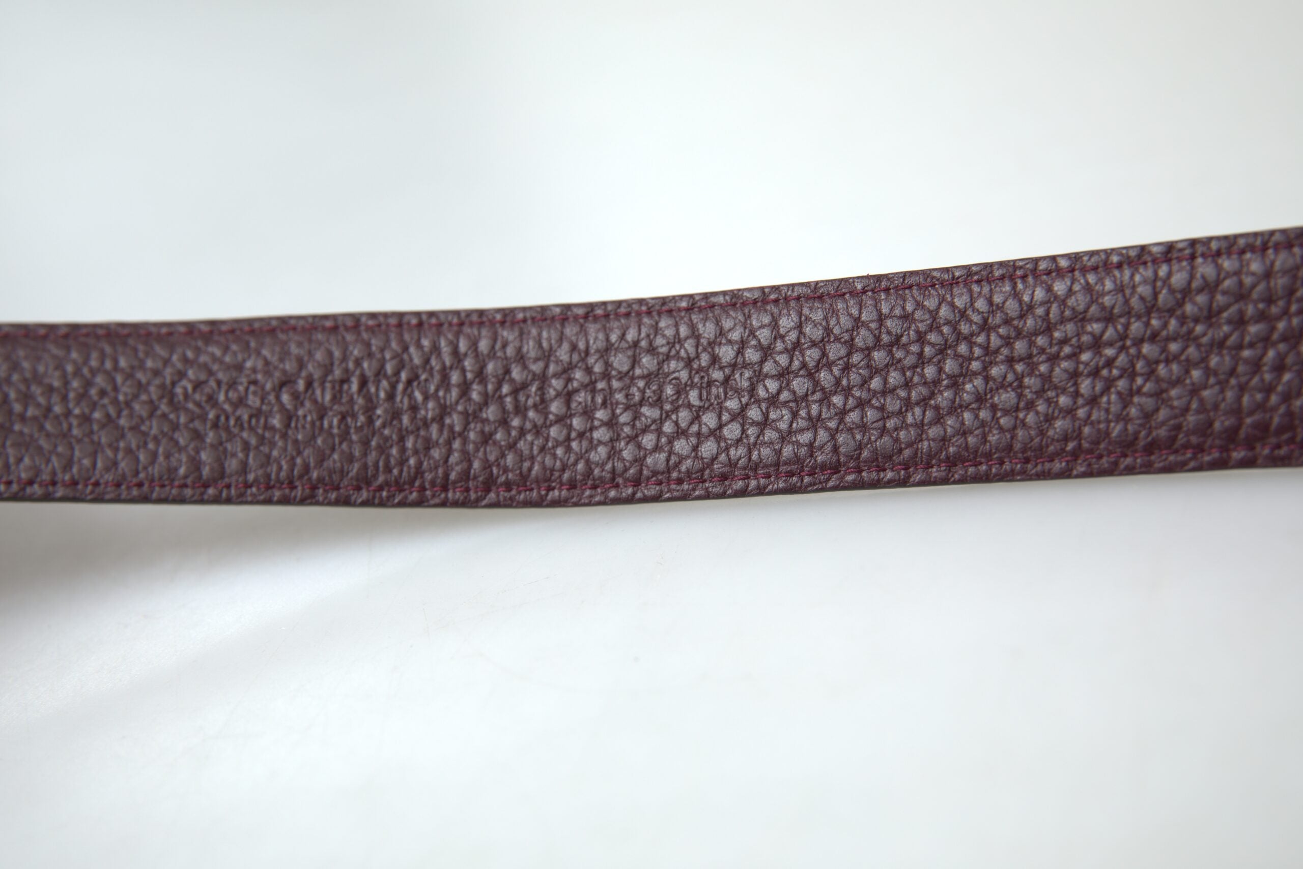 Dolce & Gabbana Brown Leather Metal Buckle Men Cintura Belt - Zeiniez