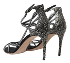 Dolce & Gabbana Rhinestone Stiletto Sandal Satin Shoes - Zeiniez