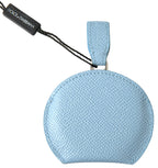 Dolce & Gabbana Light Blue Calfskin Leather Mirror Holder - Zeiniez