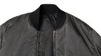 MM6 Maison Margiela Gray Bomber Zipper Pocket Sleeves Jacket - Zeiniez