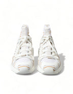 Dolce & Gabbana White Beige Sorrento Socks Sneakers Shoes - Zeiniez