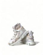 Dolce & Gabbana White Beige Sorrento Socks Sneakers Shoes - Zeiniez